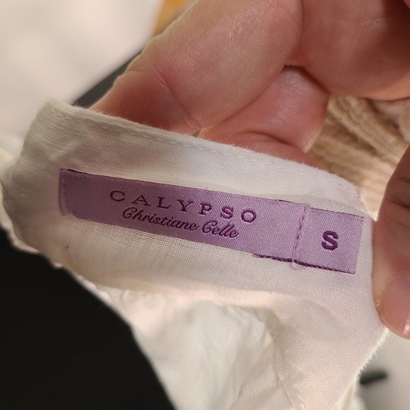 Calypso Christiane Celle Linen Halter Dress - Picture 5 of 10